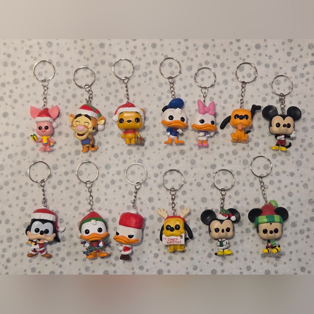Collection of Disney Funko Pop Keychains
